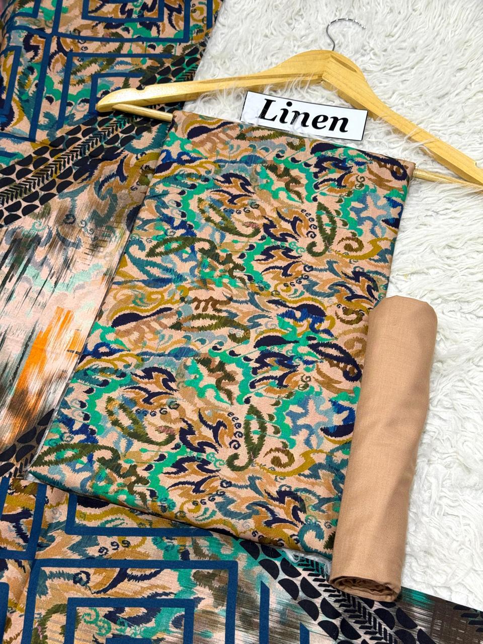 WINTER SILK DIGITAL PRINTED 3-PIECE - SD#13